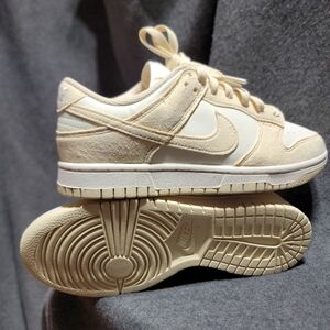 Nike Dunk Low Next Nature "Soft Pearl Beach" Cream Suede Sneakers